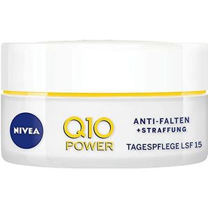 Nivea Q10 Power Anti-Rimpel + Verstevigende Dagverzorging Voor Gladdere En Jonger Uitziende Huid, Dagcrème Met SPF 15, 2 Stuks (2 X 50 ml)