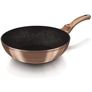BERLINGER HAUS - Wok 30 cm, Metallic Line Rose Gold Edition gratis beschermer