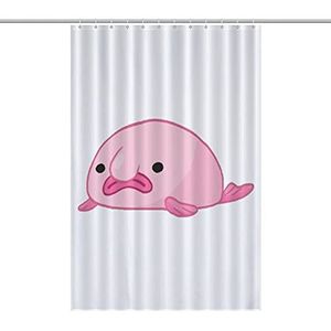 Roze Blob Vis Blobfish Grappige Badkamer Douchegordijnen Waterdichte Decoratieve Gift Voor Badkamer Thuis Slaapzaal