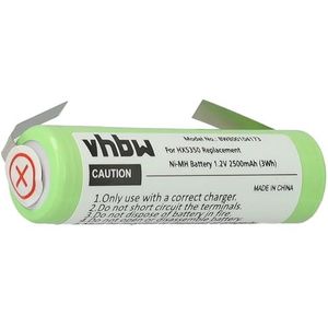 vhbw Accu compatibel met Braun 3615, 3710, 3770, 3775, 3D White, 4000, 4005, 4010 elektrische tandenborstel (2500mAh, 1,2V, NiMH)