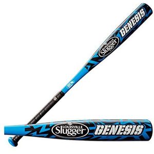 Louisville Genesis Aluminium Jeugd Honkbalknuppel - Black/Blue - 29inch/19ounce