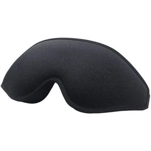 3D Reizen Slaap Natuurlijke Draagbare Rust Zachte Memory Foam Blinddoek Gewatteerde Cover Ooglap Cover Schaduw Masker Bril (Zwart_3 stuks)
