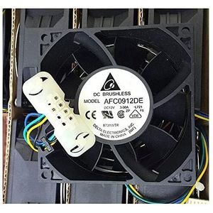 LMNCBVYA Voor Auto Booster & CPU Vervanging AFC0912DE 90mm 12V 3.00A Dual Kogellager Fan