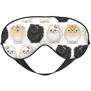Pomeranians Patroon Slaap Eye Mas Bijgewerkt Ontwerp Licht Blokkerende Night Eye Blinder Mannen Vrouwen Shift Werk Reizen