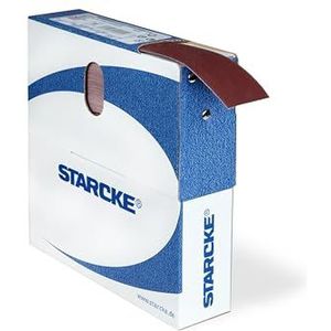 STARCKE Schuurmiddelrol, schuurpapierrol voor slijpen, afwerking, ontbramen, ontroesten, weefsel, breedte en korrelgrootte 25 mm, korrel 100