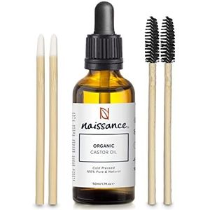 Naissance Biologische Koudgeperste Castorolie 60ml - Puur, Gecertificeerd Biologisch, Ongeraffineerd, Veganistisch, Hexaanvrij, Geen GGO