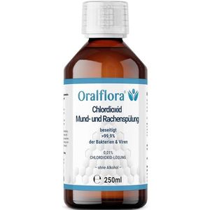 1 x antiseptische mondspoeling voor mond- en keelruimte, met chloordioxide (CDL), voor het desinfecteren van de mondholte, 250 ml