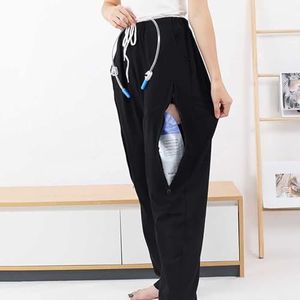 Incontinentiebroeken Katheterbroeken, Patiëntenzorg Broek voor Vrouwen en Mannen met Verborgen Zakken, Patiëntenbroek Patiëntenzorg Kleding voor Dialyse en Bedlegerige Patiënten