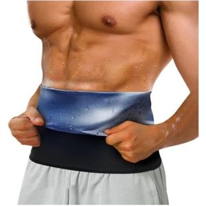 Taille Trainer Taillevormer Buikweggordel Taille Trainer Thermo Zweetband Gordel Korset Buik Body Shaper Buik Vetverbranding Fitness Trimmer Tailletrainer Taillekorset Waisttrainer(Blue,3XL)