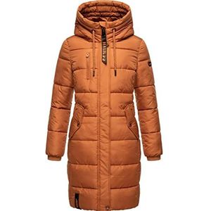 Marikoo Yuikoo Winterjas voor dames, warm, gewatteerd, lang, met capuchon, XS-XXL, L