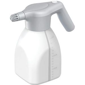Elektrische Sproeier, 1,5L/2L elektrische sproeiers, waterdichte siliconen USB-oplaadspuitbus Water geven bloemen tuinieren huishoudelijk schoon gereedschap(White 2L)