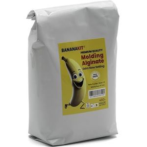 Bananakit Moulding Alginate Extra Slow Setting | Chromatisch alginaat voor zeer nauwkeurige afdrukken | Perfect voor afdrukken van lichaamsdelen intieme | Made in Italy