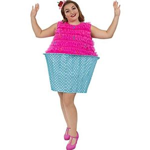 Funidelia | Cupcake kostuum voor vrouwen Muffin, Snoep, Eten, Dessert - Kostuum voor Volwassenen, Accessoire verkleedkleding en rekwisieten voor Halloween, carnaval & feesten Maat - S - Roze