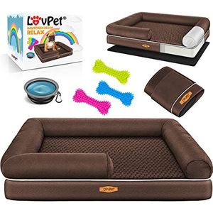 LOVPET - Relax - Hondenbed - Grijs - Polyester - Ergonomisch Schuim