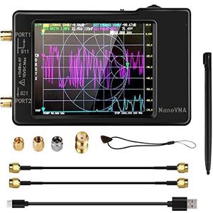 Spectrumanalysator, 2.8 Inch VNA-H Vector Netwerk Antenne Analyzer 10 KHz-1.5 GHz MF HF VHF UHF Met SD Card Slot V3.6 Versie Spectrum Analyzer(NanoVNA-H)