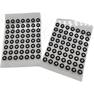 Referentiepuntmarkeringen, 1000 Pcs 3D Scannen Marker Point Handheld 3D Scanner Hoge Reflecterende Marker Point Doelpunt 6 Mm Binnen En 10 Mm Buiten voor compatibele 3D-scanners