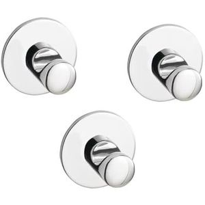 Ikea SKOGHALL - Haak, zelfklevend, verchroomd/3 stuks/3 stuks - 160x100 cm