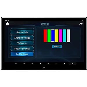 Draagbare dvd-speler voor videospelers op hoofdsteunen in auto's 13.3 Inch Touch Auto Hoofdsteun Monitor 4K 1080P Video Speler RAM2G + ROM32GB Game Afstandsbediening HDMI IR AV FM USB met HD-roterend