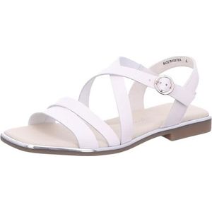 Paul Green Sandalen 6096-055, textiel, wit, dames, wit, 37.5 EU