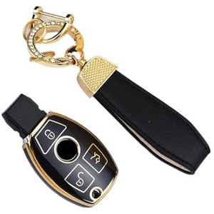 Sleutelbehuizing houder Sleutel Tas Houder Shell Sleutelhanger Autosleutel Case Cover Accessoires Voor A B C S Klasse AMG GLA CLA GLC W176 W221 W204 W205 Sleutelbehuizing(1 UK)