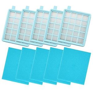 HEPA FILTERS FIT VOOR PHILIPS FC8470 FC8471 FC8472 FC8473 FC8474 FC8476 FC8477 Vacuümreiniger Accessoires Onderdelen Vervangingsset Stofzuiger onderdelen (Color : 5 SETS)