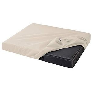 tierlando De originele Quick-Cover® Basic Uni matrasbeschermer | 4-hoekig | hoes hoeslaken polyester - voor hondenmatras, hondenmat, hondenbank (PE5, 115 x 80 cm / 8-16 cm, 05 crème)