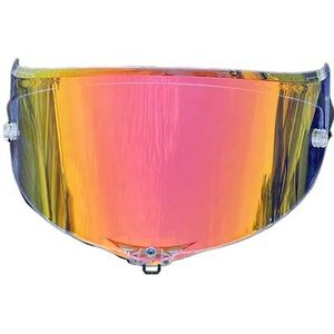 Motorhelm vizier lens, Helmvizier, gezichtsscherm anticondensfolie for AGV PI-STA GPRR PI-STA GPR Corsa-R Helmvizier voorruit (anticondensfolie)(Revo Clear Red-day and Night)