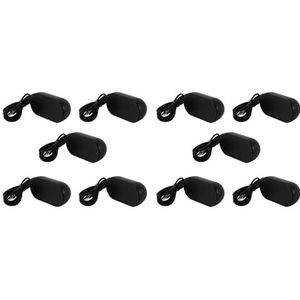 Goufride 10X USB Speaker Draagbare Luidspreker Aangedreven Stereo Multimedia Luidspreker voor Notebook Laptop PC (zwart)