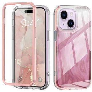 Telefoonbescherming Case Compatible with iPhone 15 Plus,Full Body Case Slim Protective Phone Cover Designed Transparent Anti-Scratch Shock Absorption Case Compatible with 15 Plus telefoon accessoire (