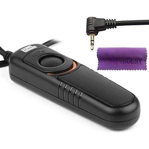 Pixel afstandsbediening RC-201/E3 Ontgrendelingskabel voor Canon EOS R, EOS RP, 90D, 250D, 200D II, M6 II; for Olympus E-M1X, E-M1 II E-M5 III; for Fujifilm GFX100, XT3, XT30, X-A7