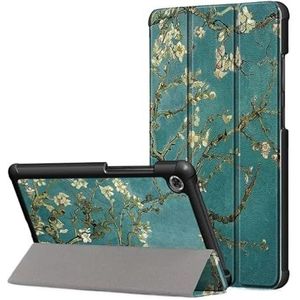 Flip Stand Case Geschikt for Lenovo Tab M7 TB-7305F TB-7305X TB-7305i Tablet Cover Slanke Magnetische Beschermende Shell Skin(Color:Apricot Flower)