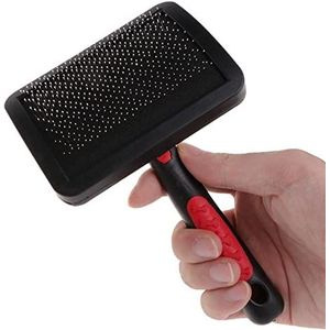 DieffematicSZ kam Large Curved Comb Bone Footprint Plastic Needle Comb Hairdressing Hair Removal Comb (Color : M)