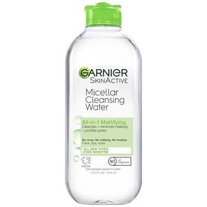Garnier SkinActive Micellar Cleansing Water All-in-1 make-up verwijderaar en gezichtsreinigingsmiddel voor vette huid, 30 ml