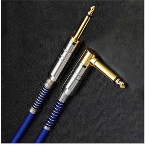 Gitaar Instrument Kabel Blauwe 6,5 Mm Mannelijke Naar 6,5 Mm Mannelijke Stereo-audiokabel Voor Gitaarmixerversterkerluidspreker Gitaar Audiokabel (Color : C, Size : 12m)