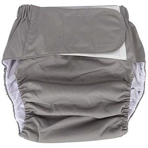 Incontinentie slipje voor volwassenen, wasbare waterdichte en wasbare luiers beschermluiers voor senioren, incontinentieluizen, absorberend ondergoed (grijs)