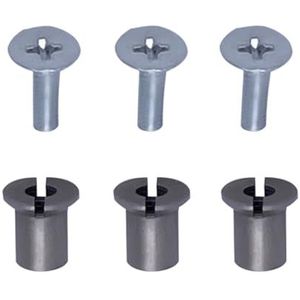 Set van 3 Open Reel Tape Schroeven Reel Tape Mannelijke En Vrouwelijke Schroeven voor 1/4