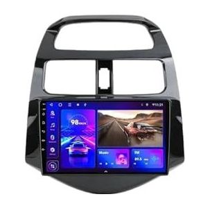 Autoradio Multimedia Videospeler Compatibel met Chevrolet Spark Beat Matiz Creative 2010-2014 Navigatie Carplay(T4Plus-Camera)