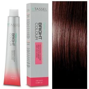 Nr. 6.54 donkerblond mahonie - verf met arganolie en keratine 100 ml - Tassel