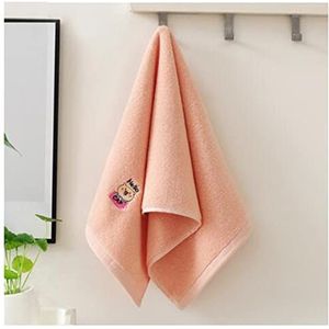 Handdoekenset Katoen geborduurd woord schattig zacht absorberend weer creatieve mode textuur paar handdoek Handdoeken (Color : Pink, Size : 1pc)