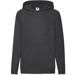 GIDUTEX Fruit of The Loom Capuchontrui voor kinderen, zwart, 140
