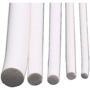 WUDOLI - Voegvuller Spons Koord Strip - Wit - Rond Siliconen Rubber Schuim Afdichting - 2 meter - 10 mm Diameter