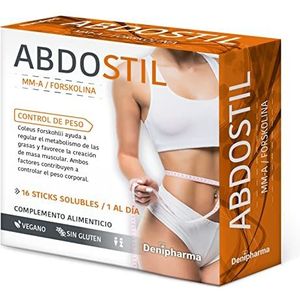Abdostijl – 16 sticks – buikvet – verwijdert buikvet – speciale formule met MMA – 16 dagen verzorging – 1 zakje per dag