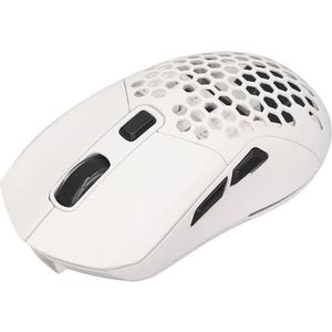 BROLEO Computermuis, gaming-muis, grotendeels compatibel, draadloos, dpi instelbaar voor reizen (wit)