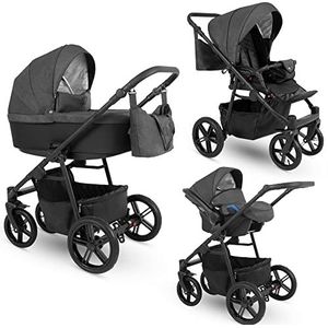 SaintBaby Stone PC03 3-in-1 Kinderwagen tot 22 kg optioneel autostoel en Isofix Picco met babyzitje