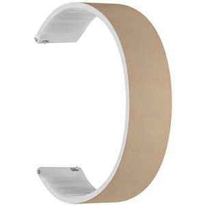 Solo Loop band compatibel met Garmin Forerunner 165/165 Music, Forerunner 35/45/45S (bruin papier), snelsluiting, 20 mm rekbare siliconen band, accessoire, Siliconen, Geen edelsteen