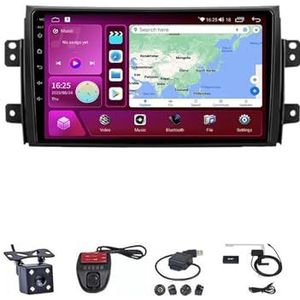 Android Touch Screen Car Stereo 9 Inch Car Stereo Radio Plug And Play Autotoebehoren Autoradio met Bluetooth En Navigatie En Achteruitrijcamera Voor Suzuki SX4 2006-2012 (Size : M600S 4G+WIFI 6G+12