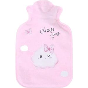 Warmwaterkruik 1 stuks buikwarmers warmwaterkruik rubberen zak cartoon warm ontspannend veilig warmte koude grote pluche doek warmwaterzak warmwaterzak (N1)