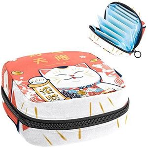 Maandverband Opbergtas,Draagbare maandverband Opbergzak,1, Meerkleurig, 4.7x6.6x6.6 in/12x17x17 cm