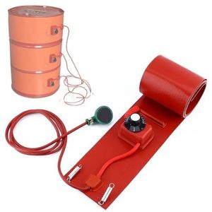 Trommelverwarming Vatband, Siliconen vatverwarmer met regelbare thermostaat 120V 220V(200L 174 * 25CM)