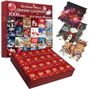 KreativeKraft Puzzel Adventskalender 2024 Leuke kerst aftelkalender